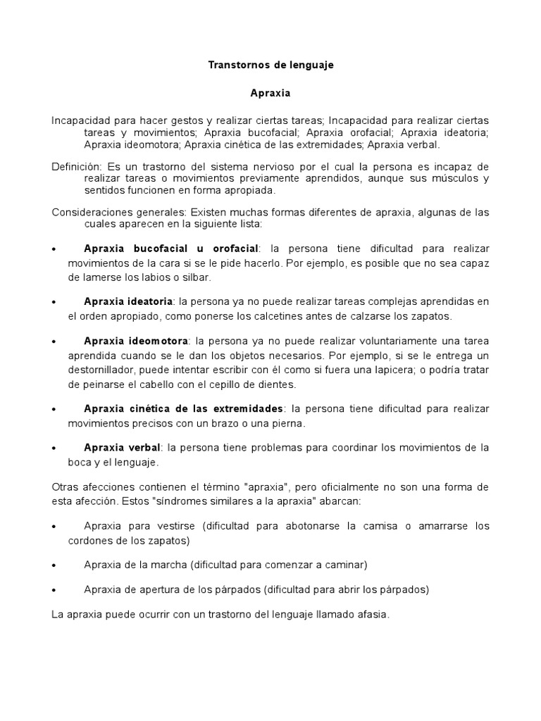apraxia bucofacial u orofacial